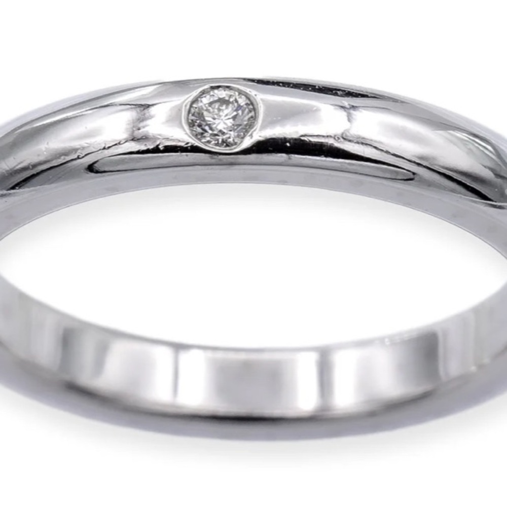 Elsa Peretti Tiffany & Co. Platinim Ring with diamond